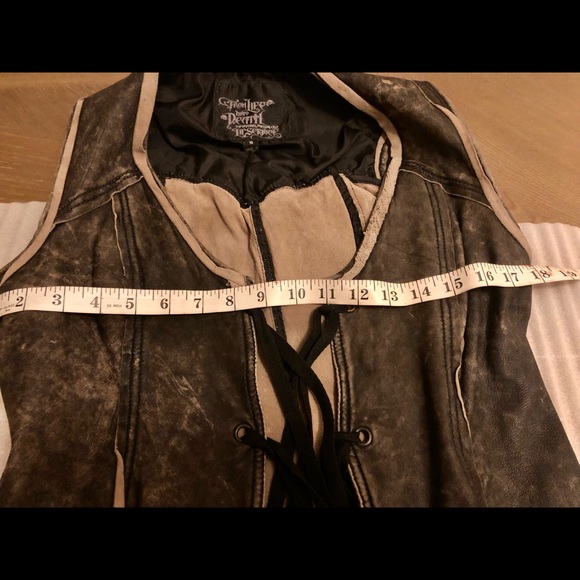 RARE LIP SERVICE LEATHER VEST NEW1 - Picture 10 of 12